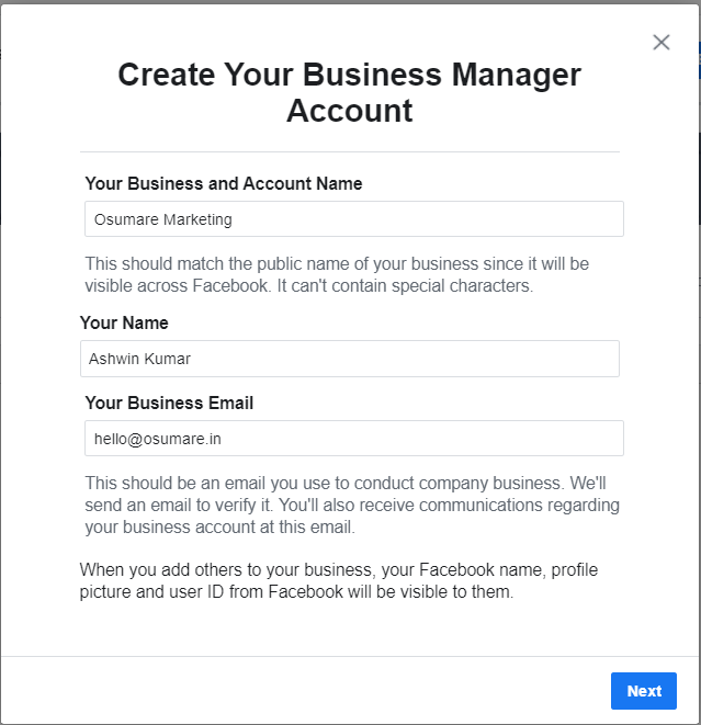 Create Your Facebook Business Manager Account