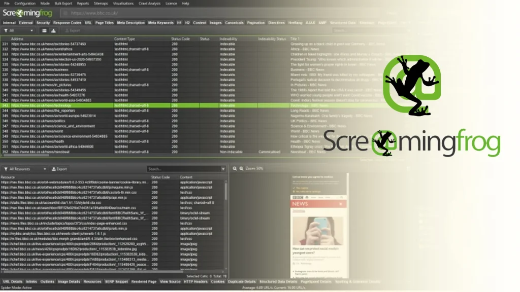 Screaming Frog SEO Spider